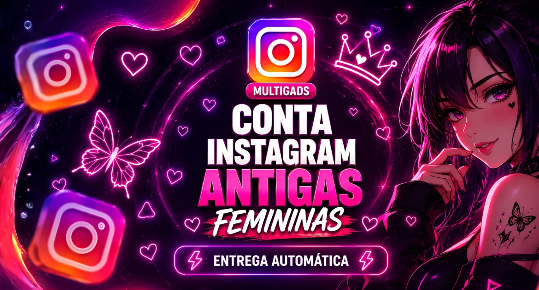 🌸📸 INSTA FEMININO 2026 + 2FA (RECEM CRIADO) 🔐✨