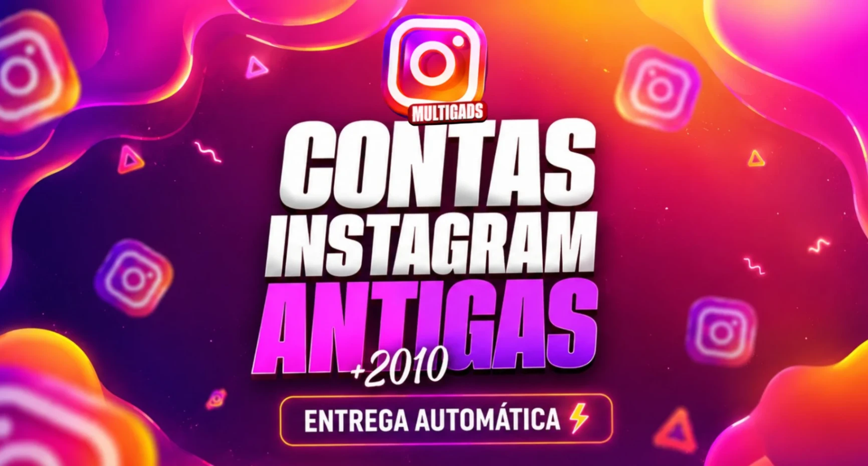 CONTA INSTAGRAM ANTIGAS 2010+ ENTREGA AUTOMATICA